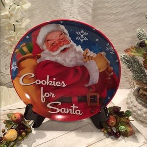 Santa Cookie Plate